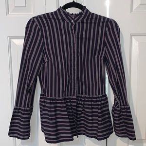Pinstripe Button Up Shirt